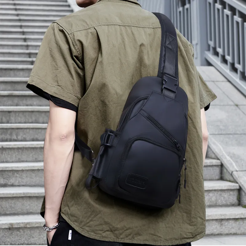 PT'SON Oxford Backpack, Sling Bag Trumpets Unisex Black-4
