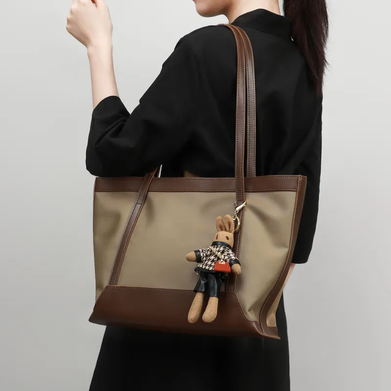 PT'SON Synthetic Leather Tote Bag, Shoulder Bag, Handbag Women's-4