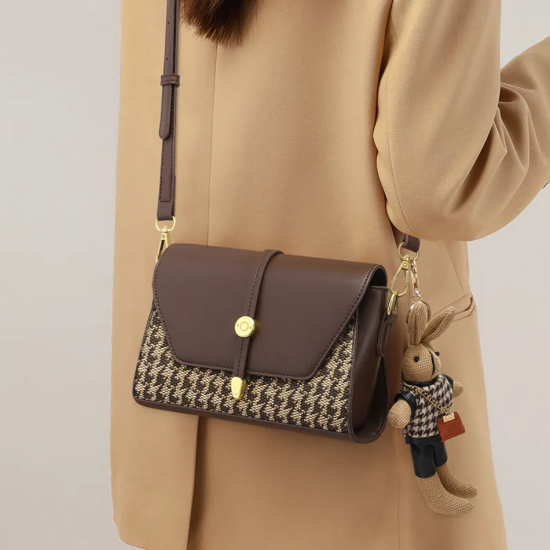 PT'SON Fabric, Synthetic Leather Small Square Bag Shoulder Bag Regular Women's-3