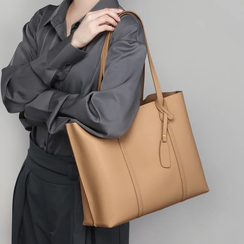 PT'SON Cow Leather Tote Bag Shoulder Bag Regular Women's-16