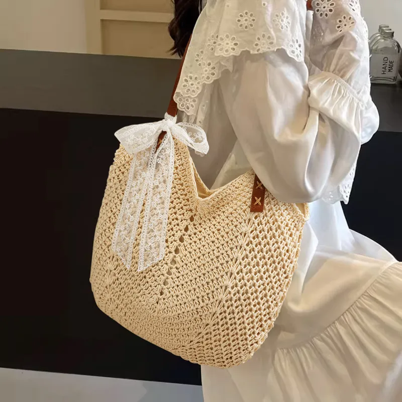 PT'SON Fabric Tote Bag, Shopping Bag, Shoulder Bag Regular Women's Beige-1