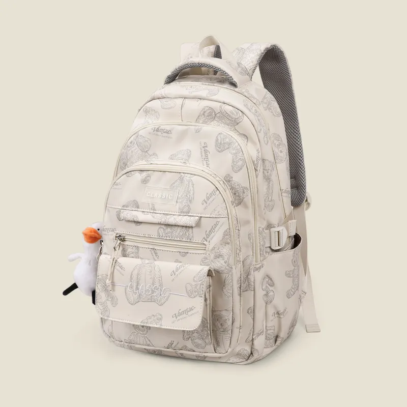 PT'SON Fabric Backpack Women's Multicolor-2