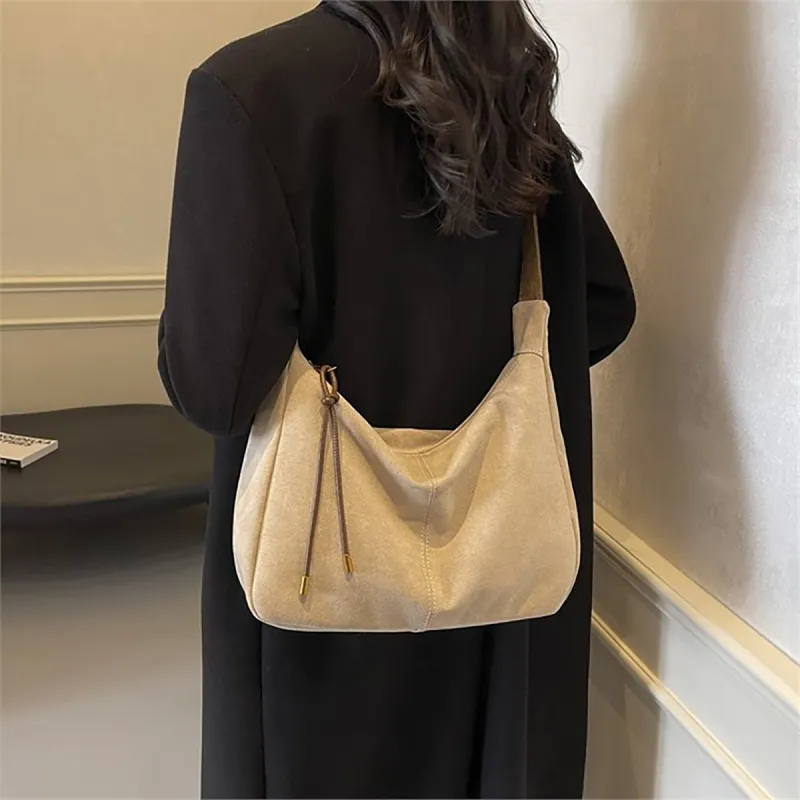 PT'SON Synthetic Leather Tote Bag, Shopping Bag, Shoulder Bag Women's Khaki-2