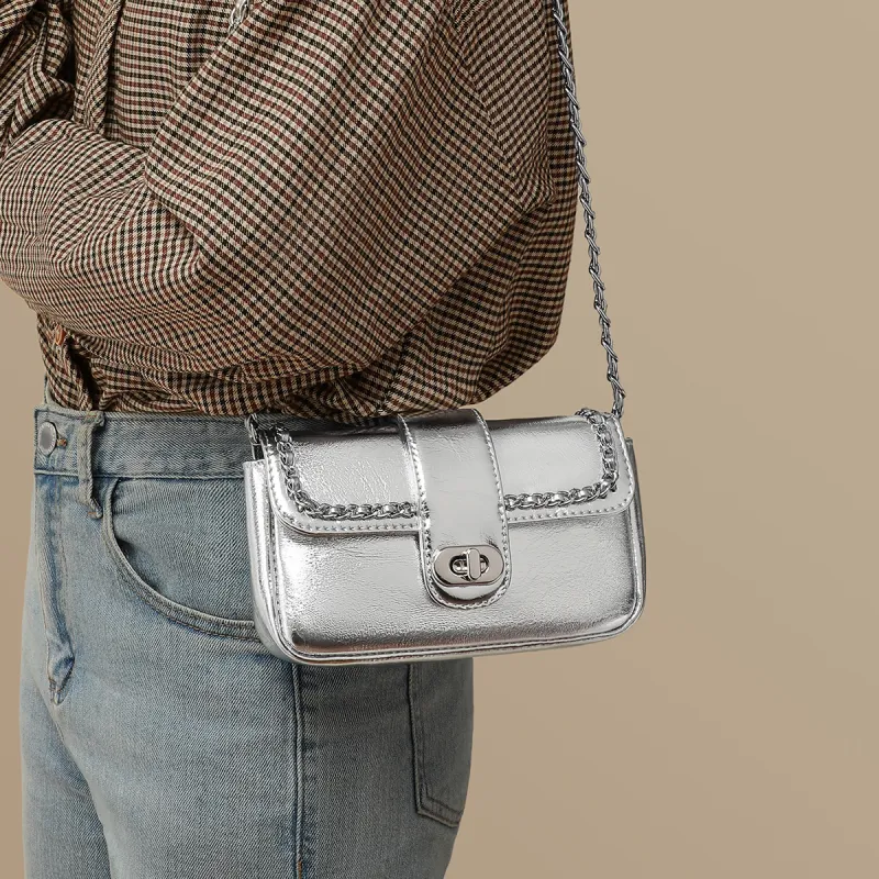PT'SON Cow Leather Underarm Shoulder Bag, Crossbody Bag, Saddle Bag Regular Women's-4