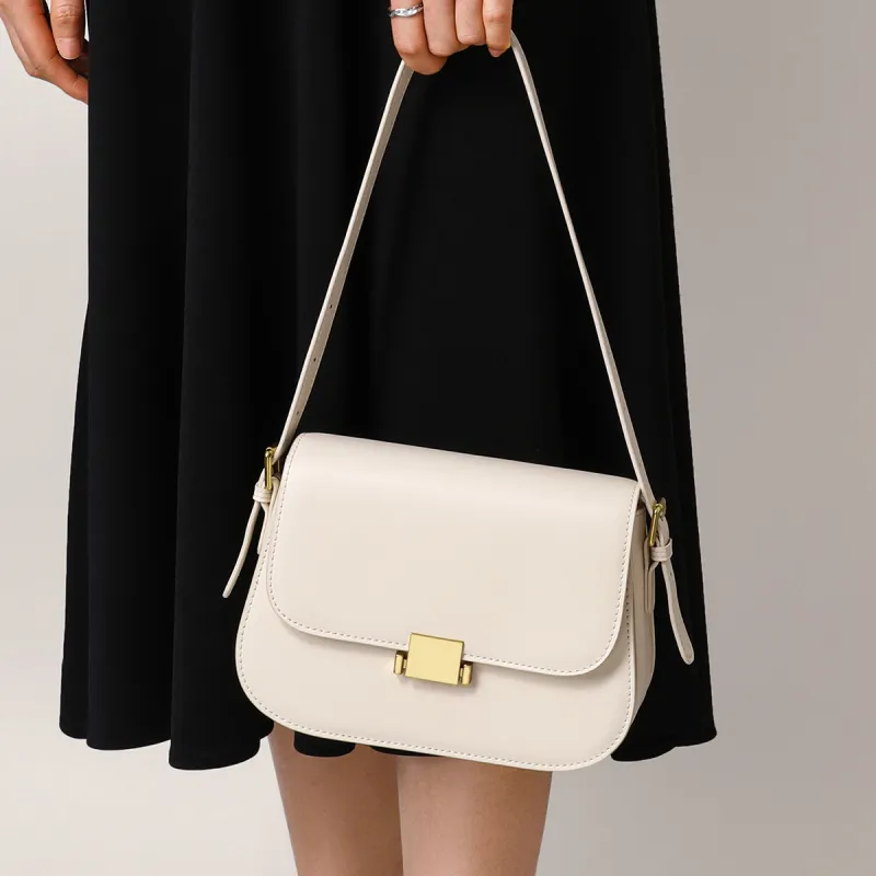 PT'SON Cow Leather Small Square Bag, Underarm Crossbody Bag, Shoulder Bag Regular Women's Multicolor-19