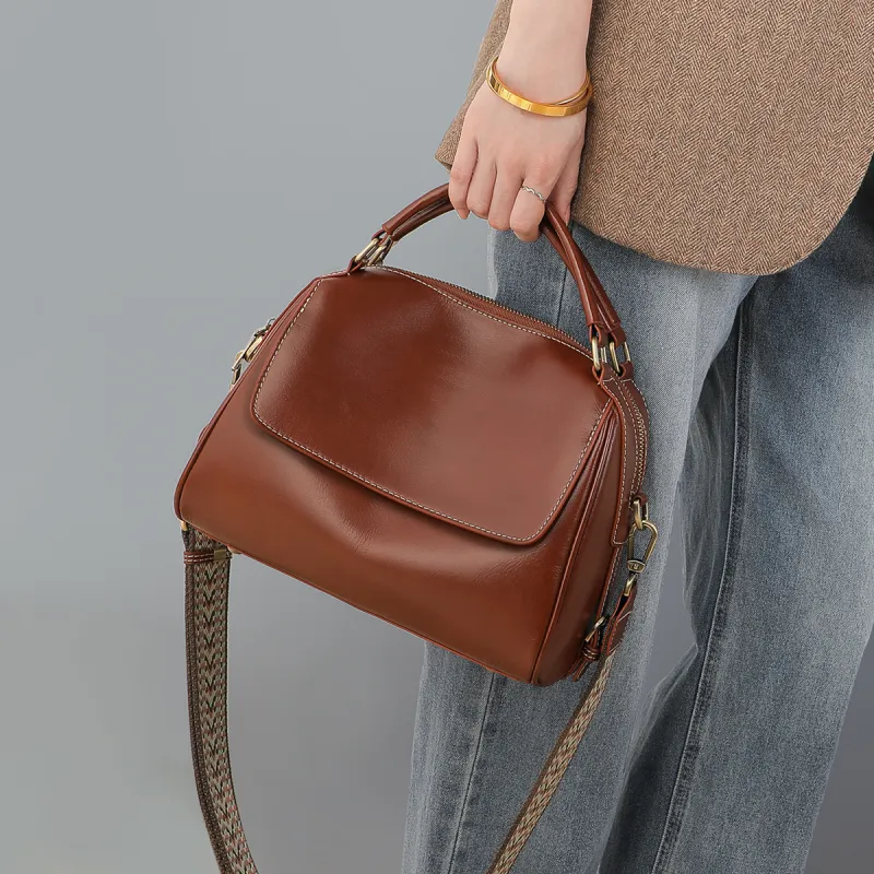 PT'SON Cow Leather Bonded Synthetic Leather Shoulder Bag Crossbody Bag Handbag Regular Women's Multicolor-10