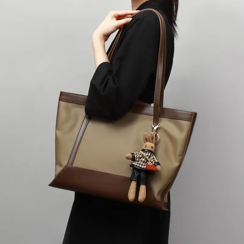 PT'SON Synthetic Leather Tote Bag, Shoulder Bag, Handbag Women's-3