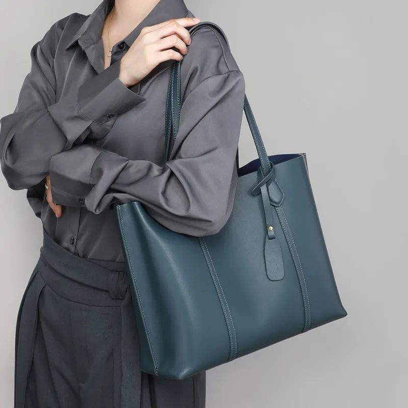 PT'SON Cow Leather Tote Bag Shoulder Bag Regular Women's-10