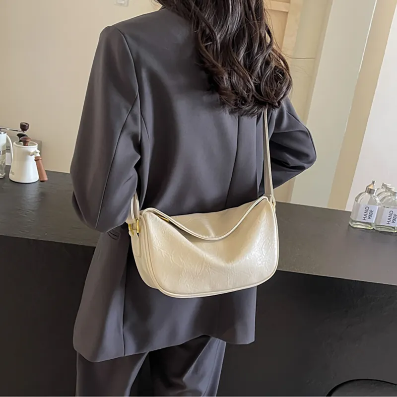 PT'SON Synthetic Leather Crossbody Bag Shoulder Bag Dumpling Bag Regular Women's Coffee/Khaki/Black-10
