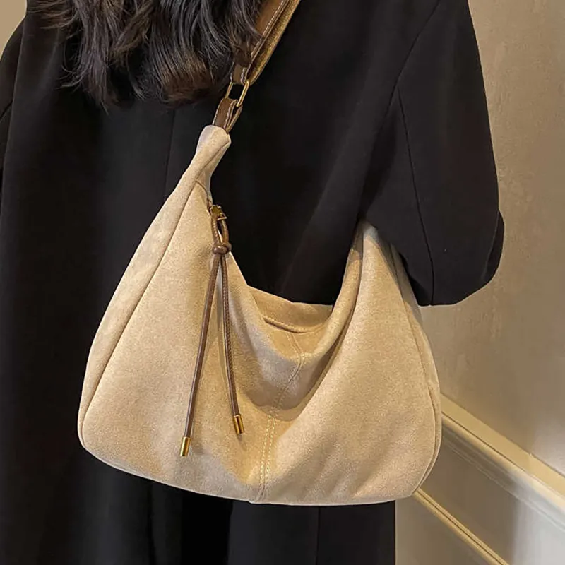 PT'SON Synthetic Leather Tote Bag, Shopping Bag, Shoulder Bag Women's Khaki-1