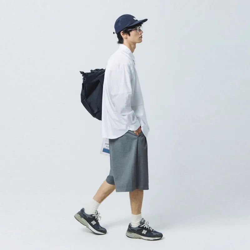 LANQI Casual Shorts Unisex Heather Gray-3