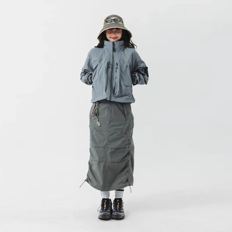 LANQI Casual Long Skirt Women's-3