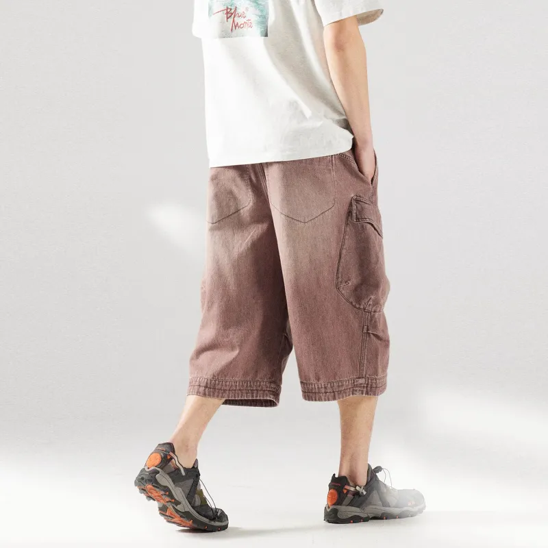 LANQI Denim Shorts Unisex-1
