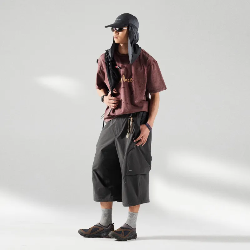 LANQI Cargo Shorts Unisex-7