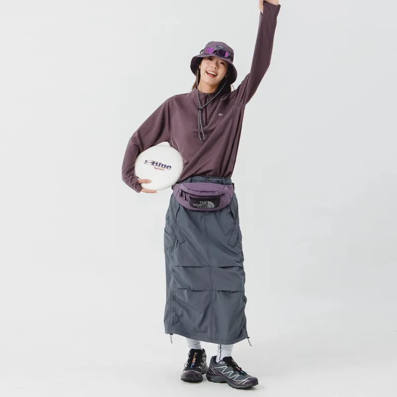 LANQI Casual Long Skirt Women's-7