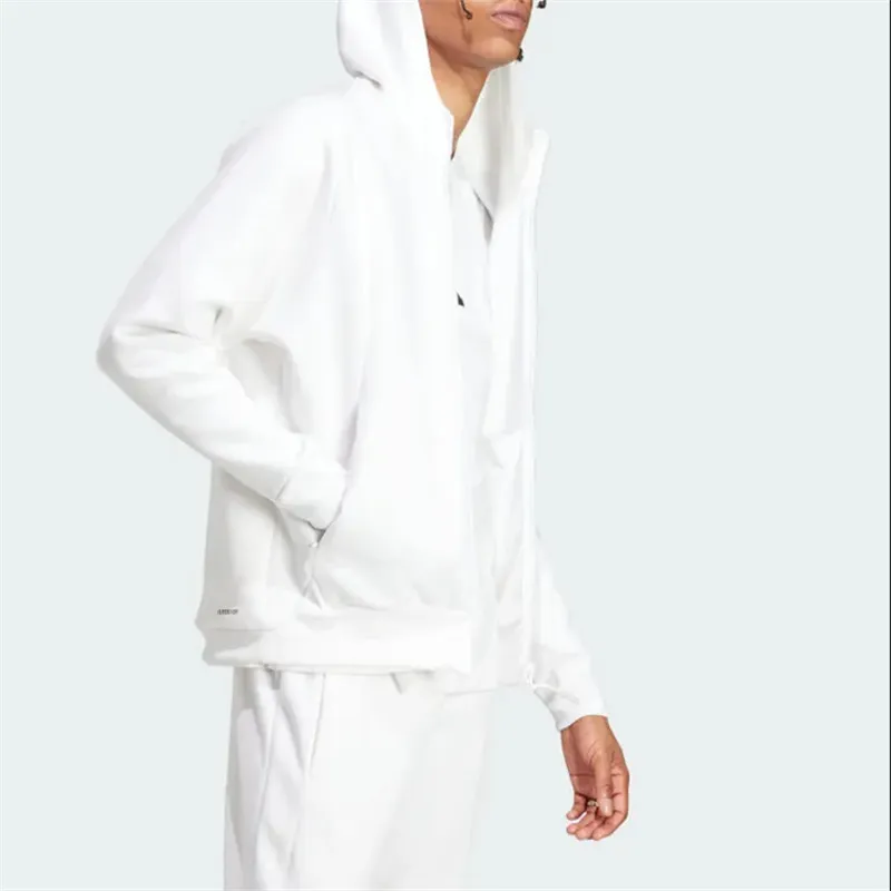 Adidas Jackets Coats Unisex White Comes With Necklace-3