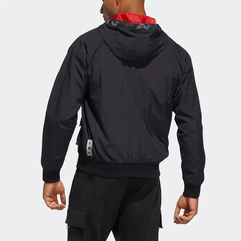 Adidas Jacket Unisex Black Comes With Necklace-3
