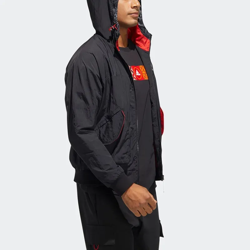 Adidas Jacket Unisex Black Comes With Necklace-4