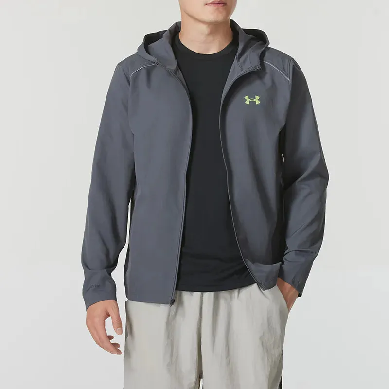 Under Armour Jackets Coats Men's Gray Comes With Necklace-5
