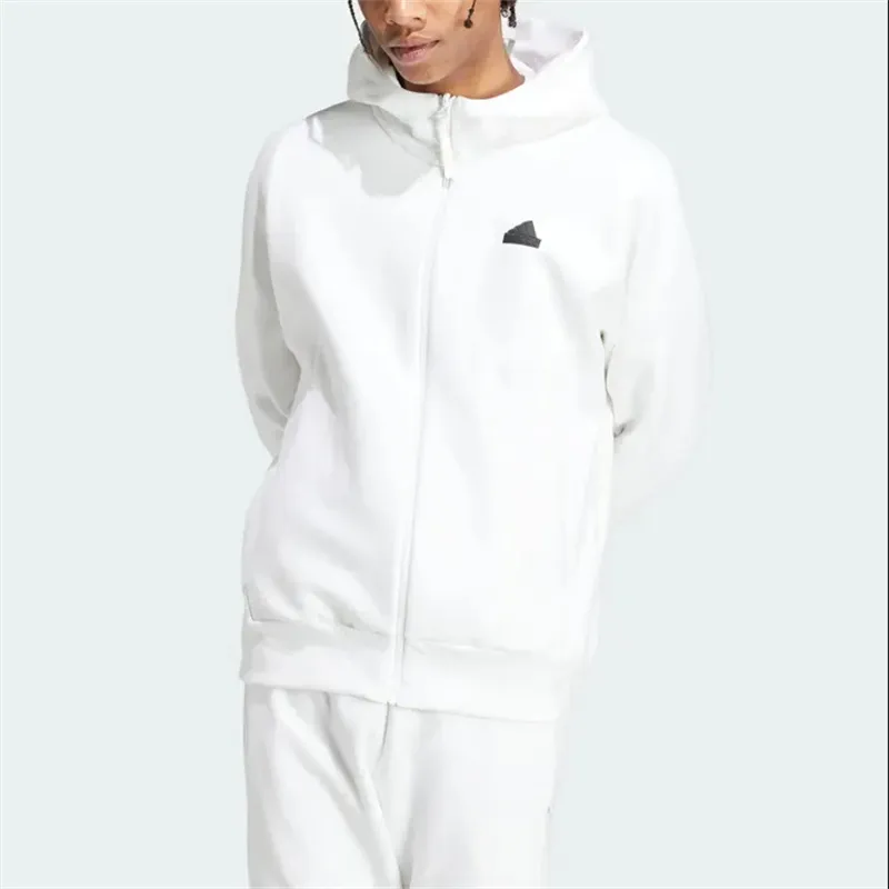 Adidas Jackets Coats Unisex White Comes With Necklace-1