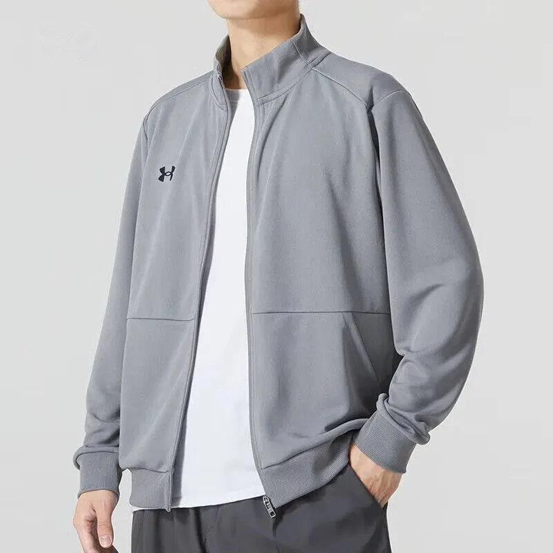 Under Armour Jackets Coats Unisex Gray Comes With Necklace-3