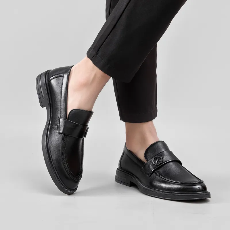 AOKANG Loafers Men Black-5