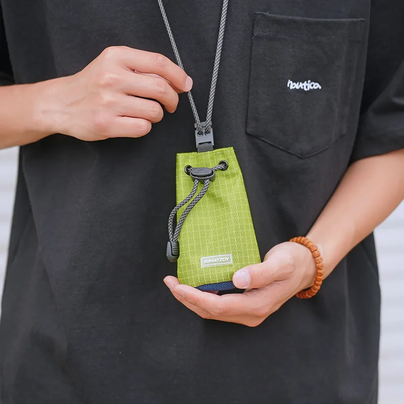 SUMAYZOY Water Repellent Earphone Case Regular Unisex Coral Purple/Green Grape/Gray Khaki/Black Umber-8