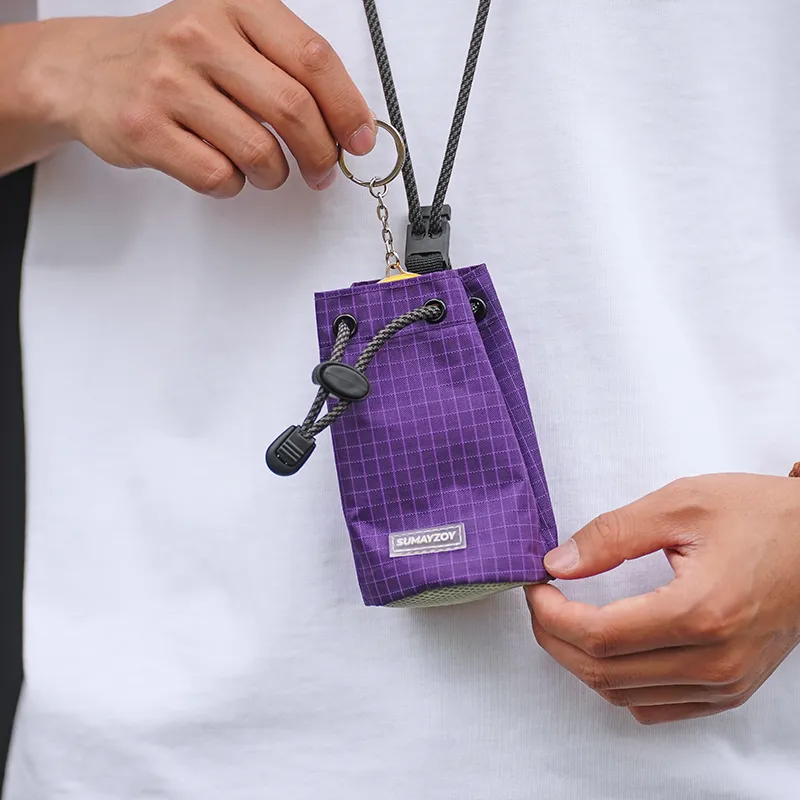 SUMAYZOY Water Repellent Earphone Case Regular Unisex Coral Purple/Green Grape/Gray Khaki/Black Umber-3
