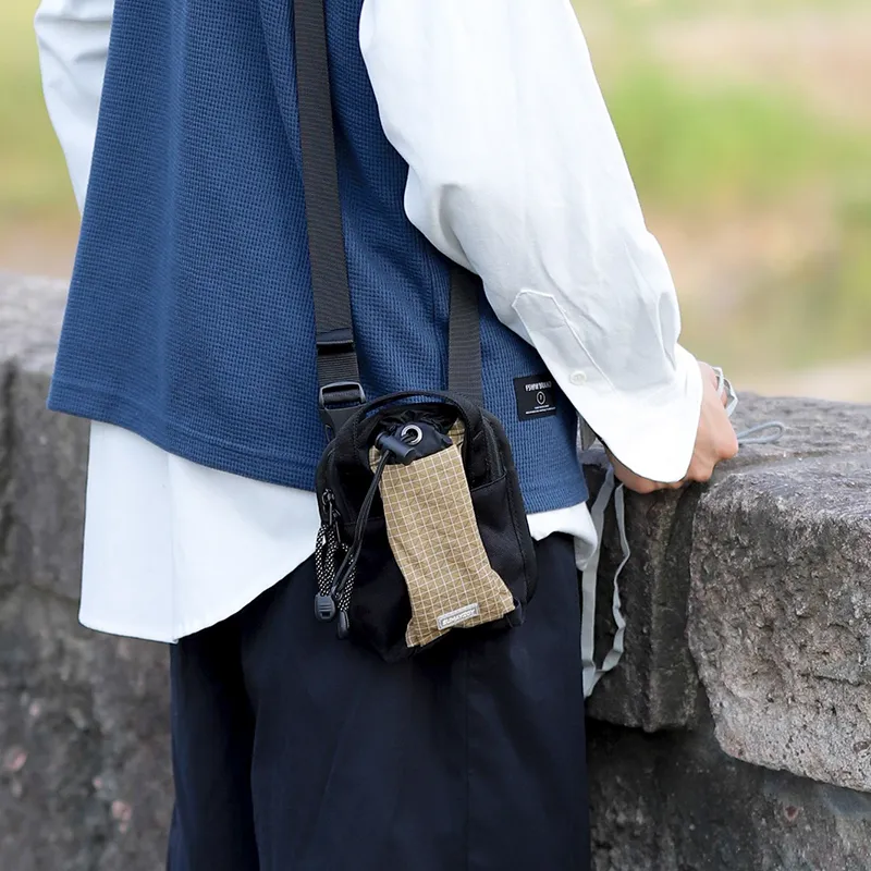 SUMAYZOY Polyester Handbag Shoulder Bag Crossbody Bag Regular Unisex Green Plaid/Blue Plaid/Black Plaid/Khaki Plaid-15