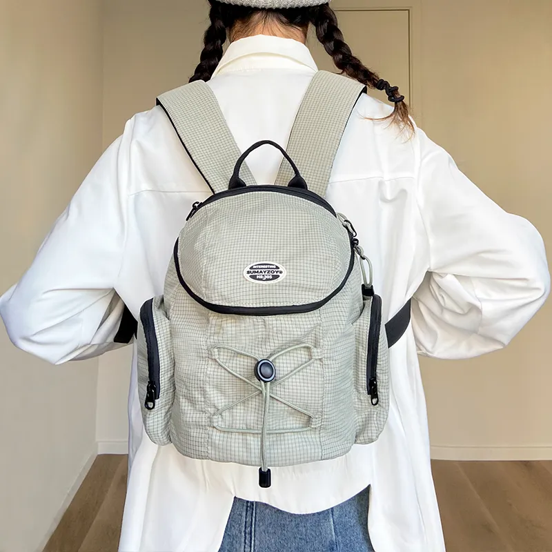 SUMAYZOY Nylon Backpack Small Size Unisex Multicolor-10