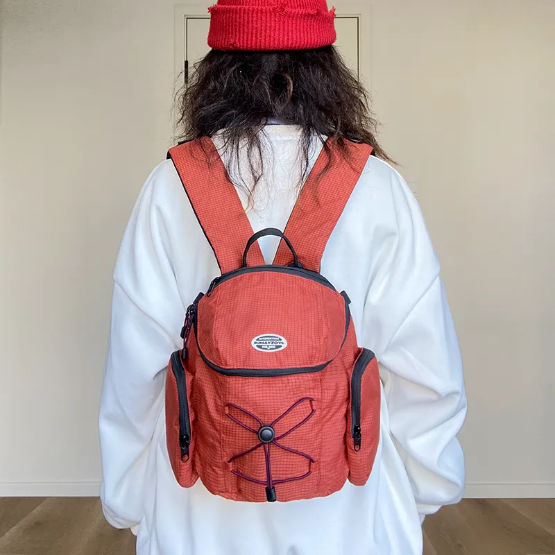 SUMAYZOY Nylon Backpack Small Size Unisex Multicolor-2