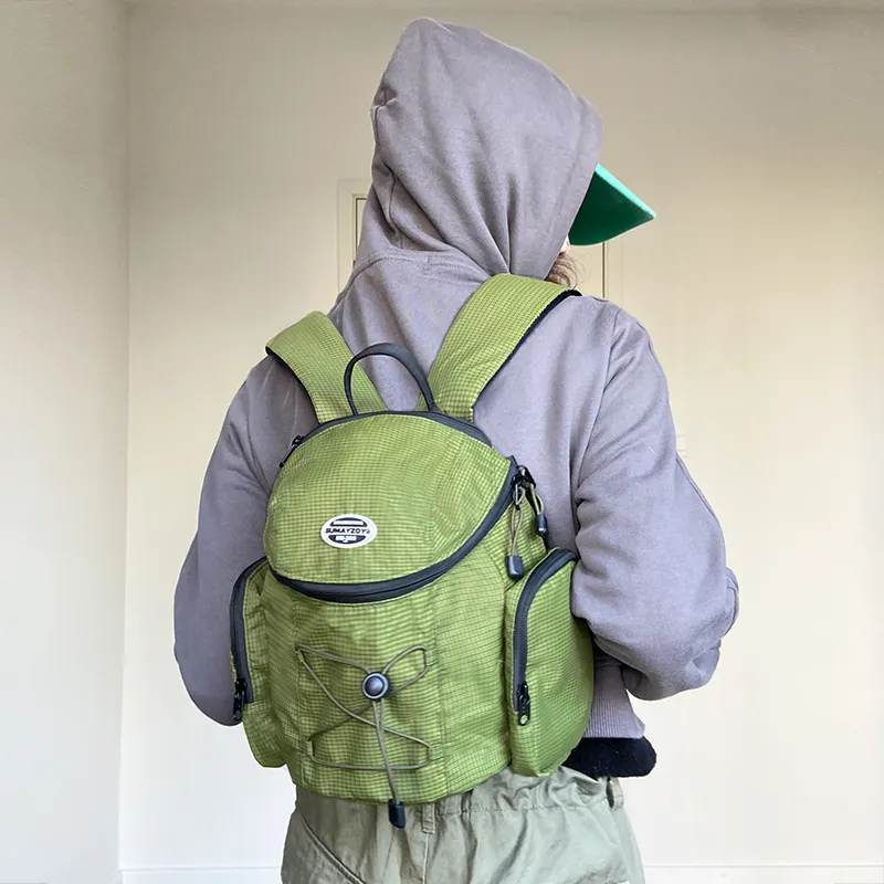 SUMAYZOY Nylon Backpack Small Size Unisex Multicolor-6
