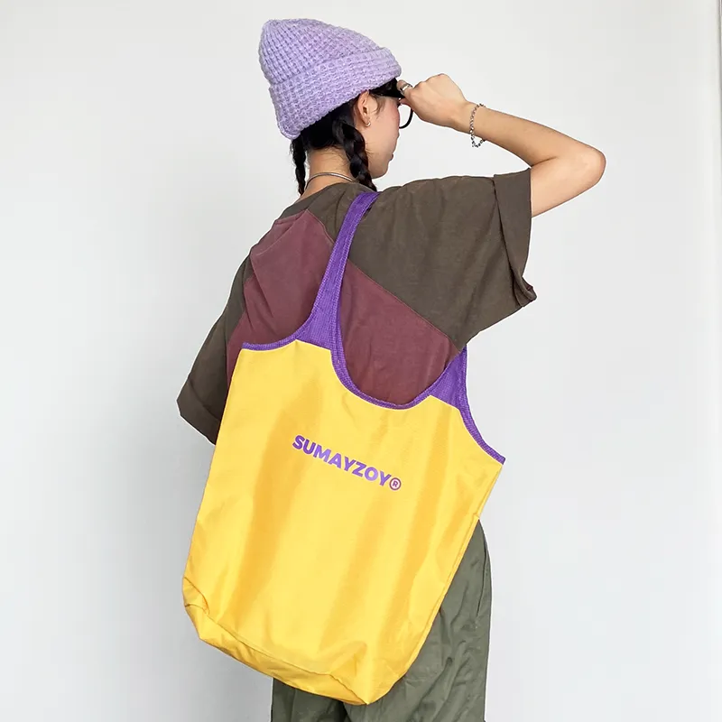 SUMAYZOY Lightweight Nylon Beach Bag Shoulder Bag Unisex-2