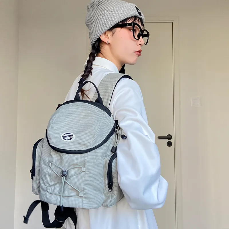 SUMAYZOY Nylon Backpack Small Size Unisex Multicolor-11