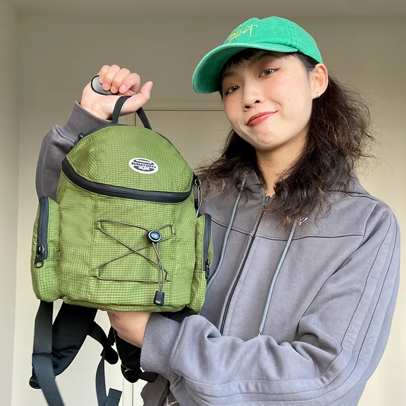 SUMAYZOY Nylon Backpack Small Size Unisex Multicolor-7