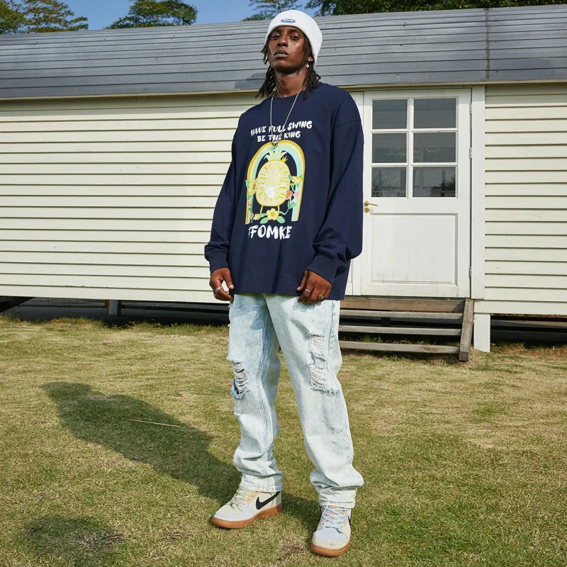 FFOMKE T Shirt Unisex Dark Sky Blue-4
