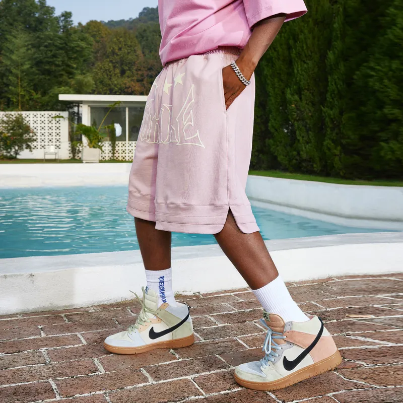 FFOMKE Casual Shorts Unisex Pink-5