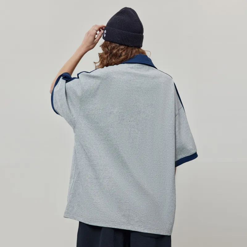 FFOMKE Polo Shirts Unisex Gray-3