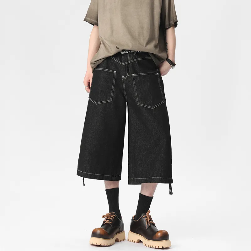 FFOMKE Denim Shorts Unisex Original Denim Black-2