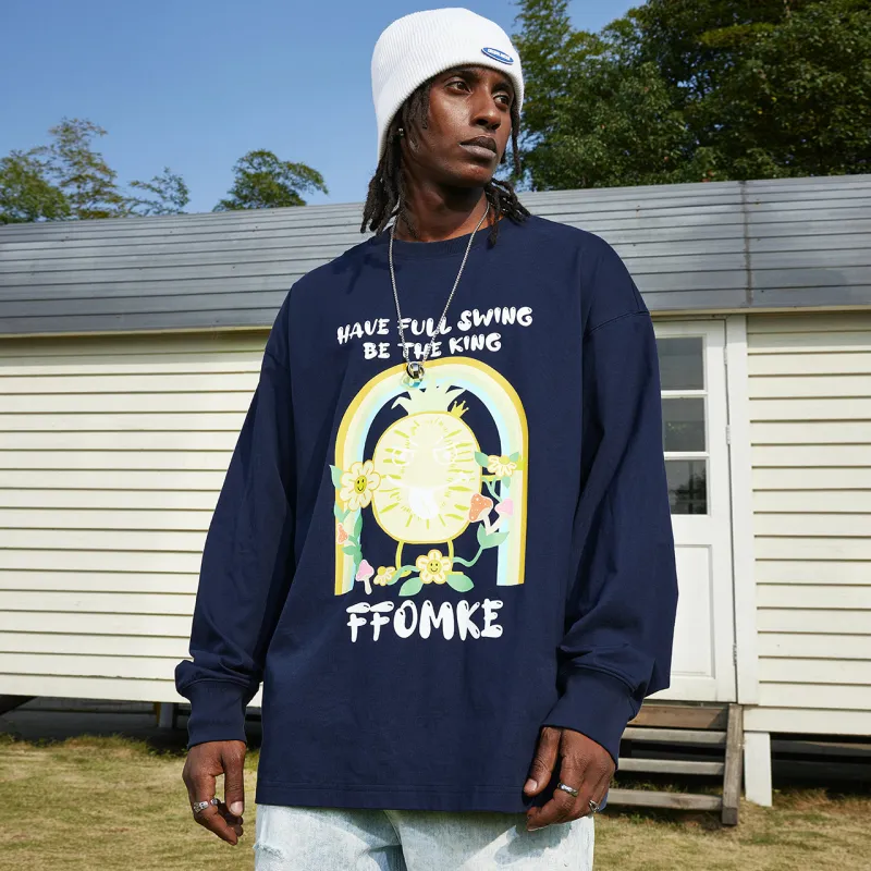 FFOMKE T Shirt Unisex Dark Sky Blue-2