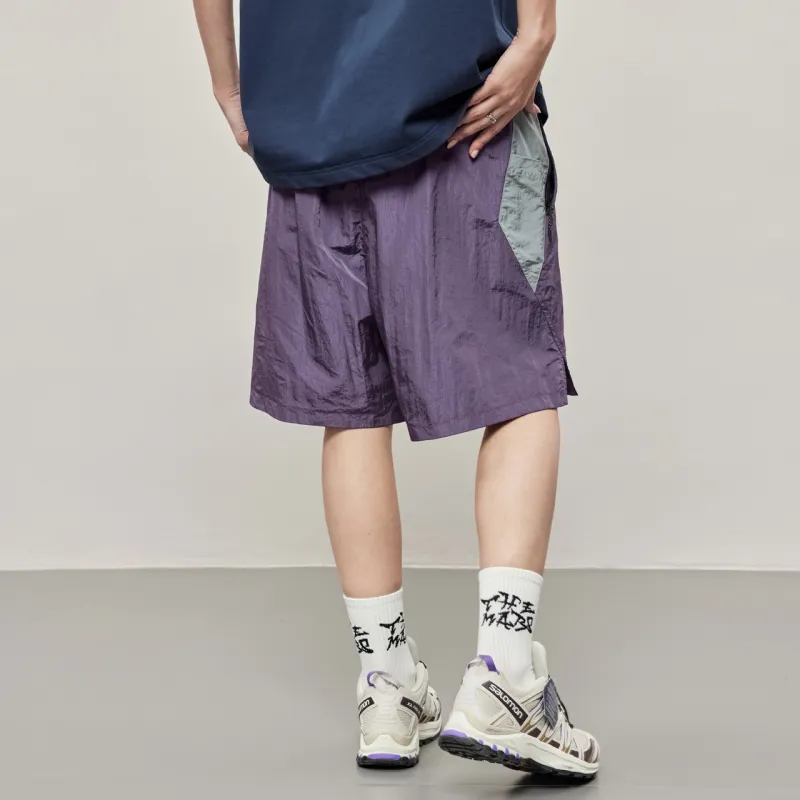 FFOMKE Casual Shorts Unisex Purple-5