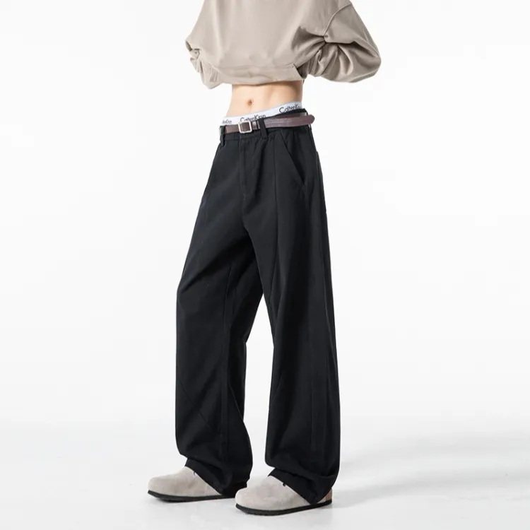 FFOMKE Casual Pants Unisex Black-1