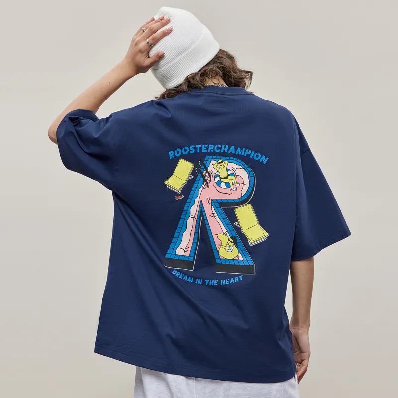FFOMKE T Shirt Unisex Dark Blue-2