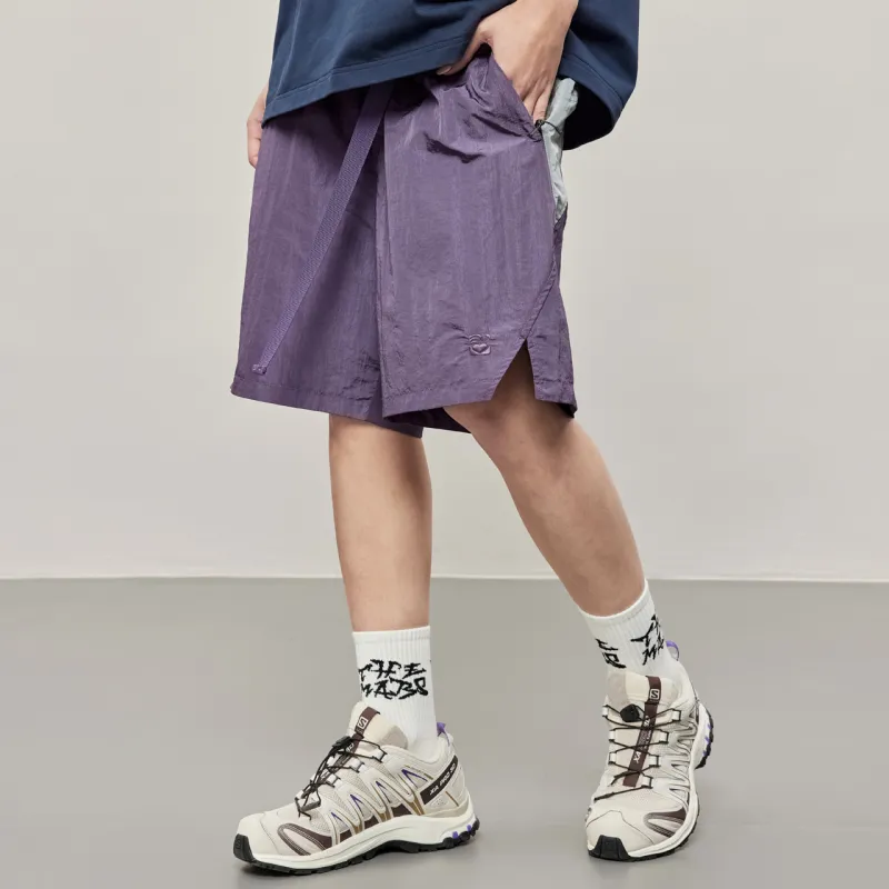 FFOMKE Casual Shorts Unisex Purple-6