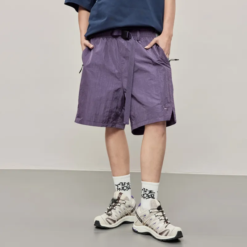 FFOMKE Casual Shorts Unisex Purple-2