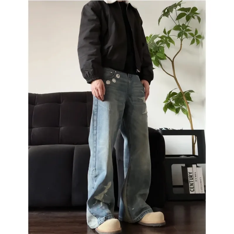 FFOMKE Jeans Unisex Blue-3