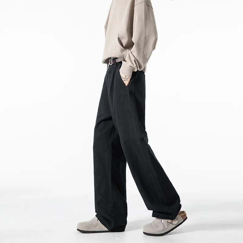 FFOMKE Casual Pants Unisex Black-2