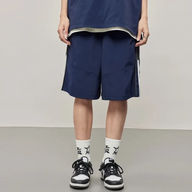 FFOMKE Casual Shorts Unisex Dark Blue-2