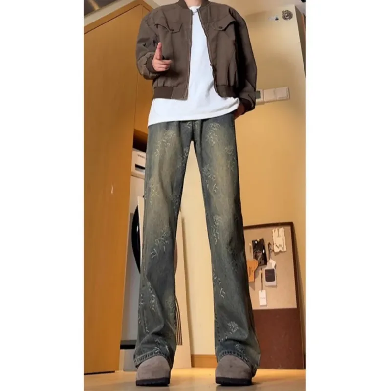 FFOMKE Jeans Unisex Yellow Mud-4