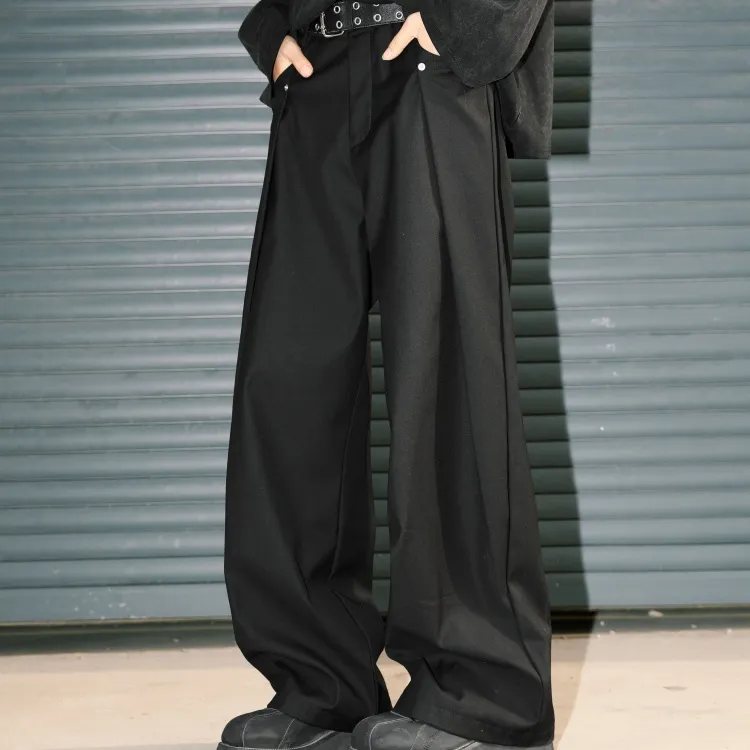 FFOMKE Casual Pants Unisex Gray-6